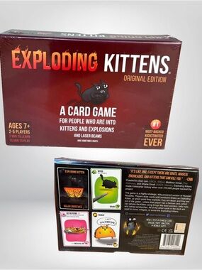 Exploding Kittens Original Edition Card Game - Red